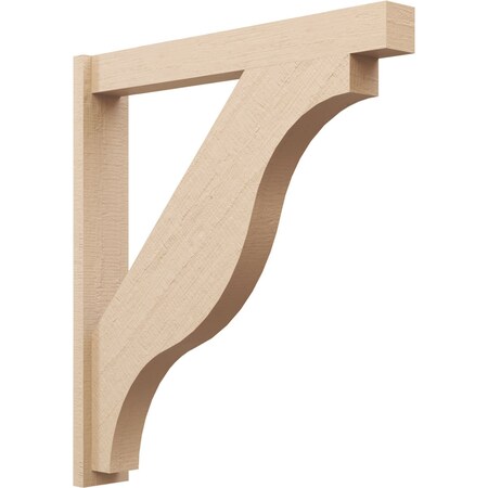 Ekena Millwork 5 1/2-in W x 36-in D x 40-in H Funston Block Rough Cedar Woodgrain TimberThane Outlooker, Primed Tan OUTUR055X36X40FST44RCPR